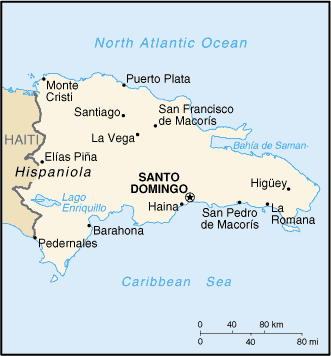Dominican Republic map